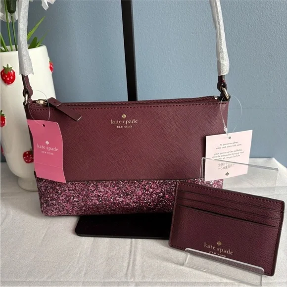 5 Piece Beaded Bracelet Set — Kate Spade Crossbody w/ Cardholder Opportunity NWT - Picture 4 of 4
